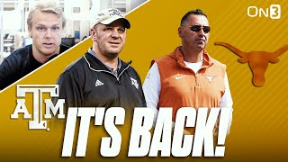 What the RETURN of Texas vs Texas AampM Means for College Football  Expectations for Longhorns in SEC [upl. by Edasalof]