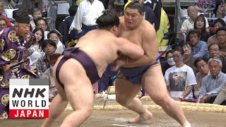 Bout of the Day Day 2 of the November 2024 GRAND SUMO Tournament  NHK WORLDJAPAN [upl. by Anaujd]