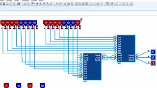 94 Comparateur 4 bits comparateur 7485 comparateur 4585 [upl. by Wiener44]