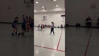 Nineyearolds scoring three point Basketball Three point Buckets ￼￼￼￼ [upl. by Lasser805]