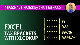 Tax Brackets Explained using Excels awesome XLOOKUP function [upl. by Auof]