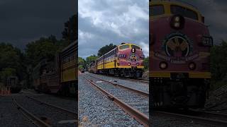 Aberdeen Carolina amp Western Peach Festival train ride departs Candor NC at W Railroad St 7202024 [upl. by Adnavoj825]