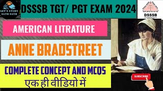 ANNE BRADSTREET BIOGRAPHY amp WORKS IN DETAIL WITH MCQSIMPORTANT FOR ALL ENGLISH LITERATURE EXAM [upl. by Eikcin]