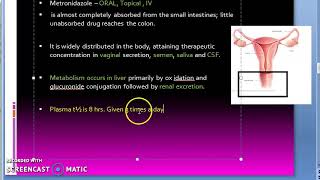 Pharmacology 912 b AntiAmoebic Drugs MetroNidazole Disulfiram reaction Amoeba treatment protozoa [upl. by Carrel]