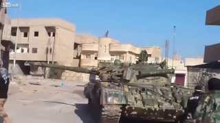 Syria  FSA T55 Tank Blown Up At Close Range [upl. by Sawtelle]