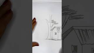 How to draw a land sketch drawing with pencil sketch [upl. by Anelem]