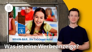 Werbung Arten Aufbau und sprachliche Merkmale – Deutsch  Duden Learnattack [upl. by Strage]