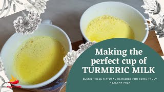 Turmeric milk  Immune booster Milk  Mleko z kurkumy  Haldi doodh  recipe in Polish amp English [upl. by Eachern]