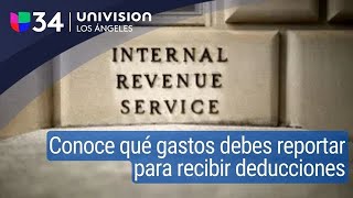 Declaración de impuestos conoce los gastos que debes reportar para recibir deducciones [upl. by Ahsotan]