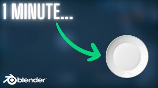 BLENDER SIMPLIFIED  How To Make a Plate in Blender 43  Tutorial [upl. by Murtagh]