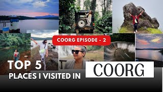 EP 2  Top 5 Places to visit in COORG  Roadtrip From Goa To Coorg [upl. by Rosemary52]