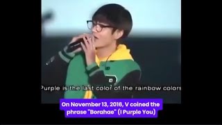 History of Borahae BTS I Purple You [upl. by Tenenbaum]