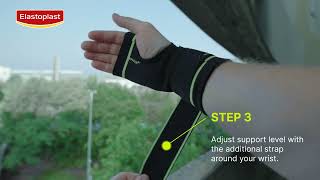 Wrist Support application  Elastoplast Performance Supports available at Amazon [upl. by Freeland281]