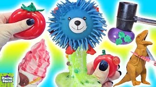 Whats Inside Squishy Dinosaur Toy Kawaii Squishy Ice Cream Surprise Toy [upl. by Airemaj285]