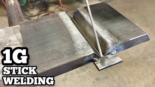 1G Plate Stick Welding  SMAW [upl. by Adnouqal]