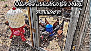 NUEVOS COMEDEROS Y BEBEDEROS PARA LAS GALLINAS [upl. by Alfie]