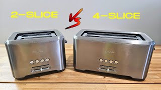 Toasting Showdown 2Slice vs 4Slice Breville Bit More Toaster [upl. by Mclaurin262]