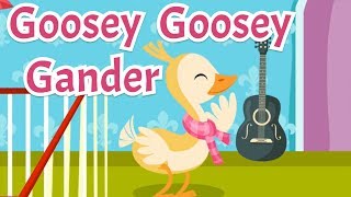 Goosey goosey gander  Comptine en anglais avec paroles pour enfants et bébés [upl. by Angil]