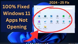 ✅ Updated Fix 202425 How To Fix Windows 11 Apps Not Opening  Solve Apps Problems [upl. by Loydie]