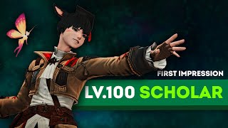 My first impression on Lv100 Scholar FFXIV DAWNTRAIL [upl. by Abernon]