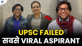 UPSC FAILED सबसे VIRAL ASPIRANT से जब मिले Vikas Divyakirti  AshabAhmadAnsari  Josh Talks Bihar [upl. by Yecats478]