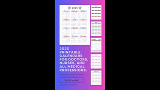 2025 Printable Calendars [upl. by Meehaf]