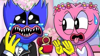 Nightmare Huggy Wuggy Gets Married Poppy Playtime 3 Animation [upl. by Llenrod]