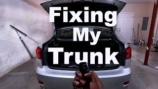 Lexus IS250IS350ISF Trunk Strut Replacement [upl. by Raji174]