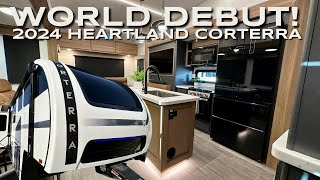 The MOST BEAUTIFUL interior Ive EVER seen in an RV NEW 2024 Heartland Corterra 30 [upl. by Norman]