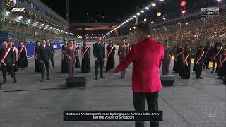 THE NATIONAL ANTHEM OF SINGAPORE  FORMULA 1 2024 SINGAPORE GRAND PRIX [upl. by Dragoon]