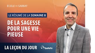 De la sagesse pour une vie pieuse  Résumé de la leçon 8 de lécole du sabbat Psaumes Rickson Nobre [upl. by Levison]