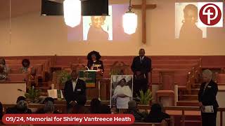 0924 Memorial Service for Shirley Vantreece Heath [upl. by Alaine]