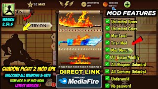 shadow fight 2 mod apk max level 52 unlimited money latest version mediafire link  Unlock All Thing [upl. by Erinna]