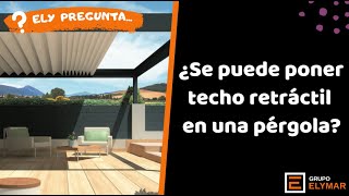 Pérgola bioclimática retráctil o con techo retráctil [upl. by Stannfield]