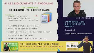 BTS MCO  Dossier U42 ADOC  Quels sont les documents à produire pour lexamen [upl. by Eihcra]