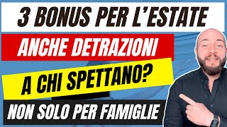 BONUS ESTATE 2024 bonus per famiglie lavoratori e non solo [upl. by Stoeber]