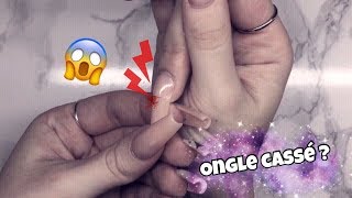 Ongle Cassé  Comment y Remédier Sans Avoir Mal   Crispynails ♡ [upl. by Broderick]