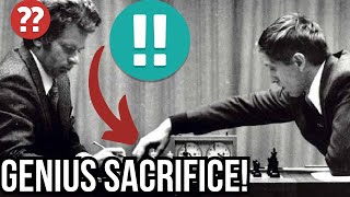 Bobby Fischers Game 5 Brilliancy Fischer Vs Spassky [upl. by Arraet]