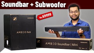 Premium Audio Products from Sennheiser  Sennheiser Ambeo Soundbar Mini Unboxing amp Subwoofer Review [upl. by Weisler857]