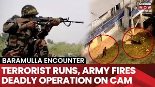 Baramulla Encounter Watch Deadly Operation On Cam Army Seen Firing At Fleeing Terrorist  3 Killed [upl. by Atonsah]