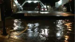 HIGHER FERRY AT HIGH TIDE DURING THE FLOODS IN DARTMOUTH UK [upl. by Dayiz16]