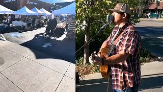 Cornbread Wallace Unleashes Soulful Rendition of Blue on Black Live at Missoulas People Market [upl. by Biamonte825]