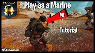 Halo Reach PC MODS  PLAY AS A MARINE MOD  Tutorial  Mod Showcase [upl. by Vicky]