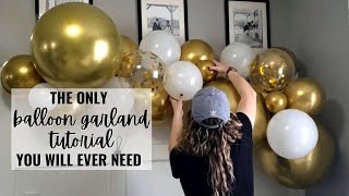 The Only BALLOON GARLAND TUTORIAL You Will Ever Need  Meagan Nichole DIY amp Lifestyle [upl. by Clayton]