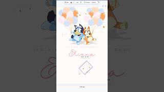 How to create an birthday evite on Canva [upl. by Minoru]