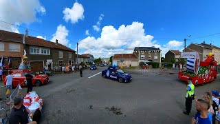 Caravane Tour de France féminin 2024 Beuveille 15 août 2024  Vidéo à 360° [upl. by Anaiv488]