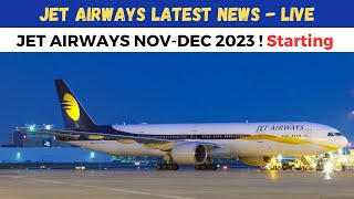 Jet Airways Latest News  Jet Airways Revival Update 2024 [upl. by Januisz407]