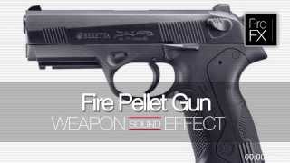 Fire Pellet Gun Sound Effect Gun Sound Effects ProFX Sounds Sound FX Free Sound YouTube [upl. by Bunni]