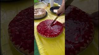 strawberry pie😋🍰🥰cake shortsfeed shorts shortvideo viralvideo [upl. by Inilam293]