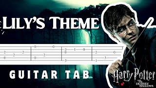 Lilys Theme Deathly Hallows  Easy Guitar Tab [upl. by Gillmore453]